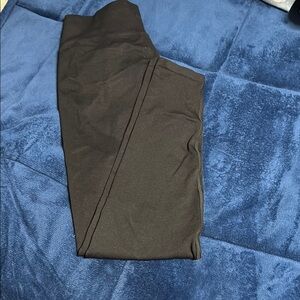 PINK Victoria's Secret Black Ribbed Leggings